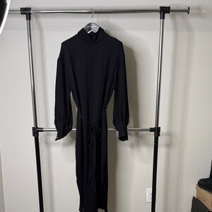 Banana Republic Elegant Black Long Sleeve Dress